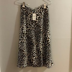 Express Midi Cheetah Print Skirt NEW